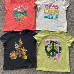 Old Navy Girls Graphic T-Shirts - Multi-Color Pack